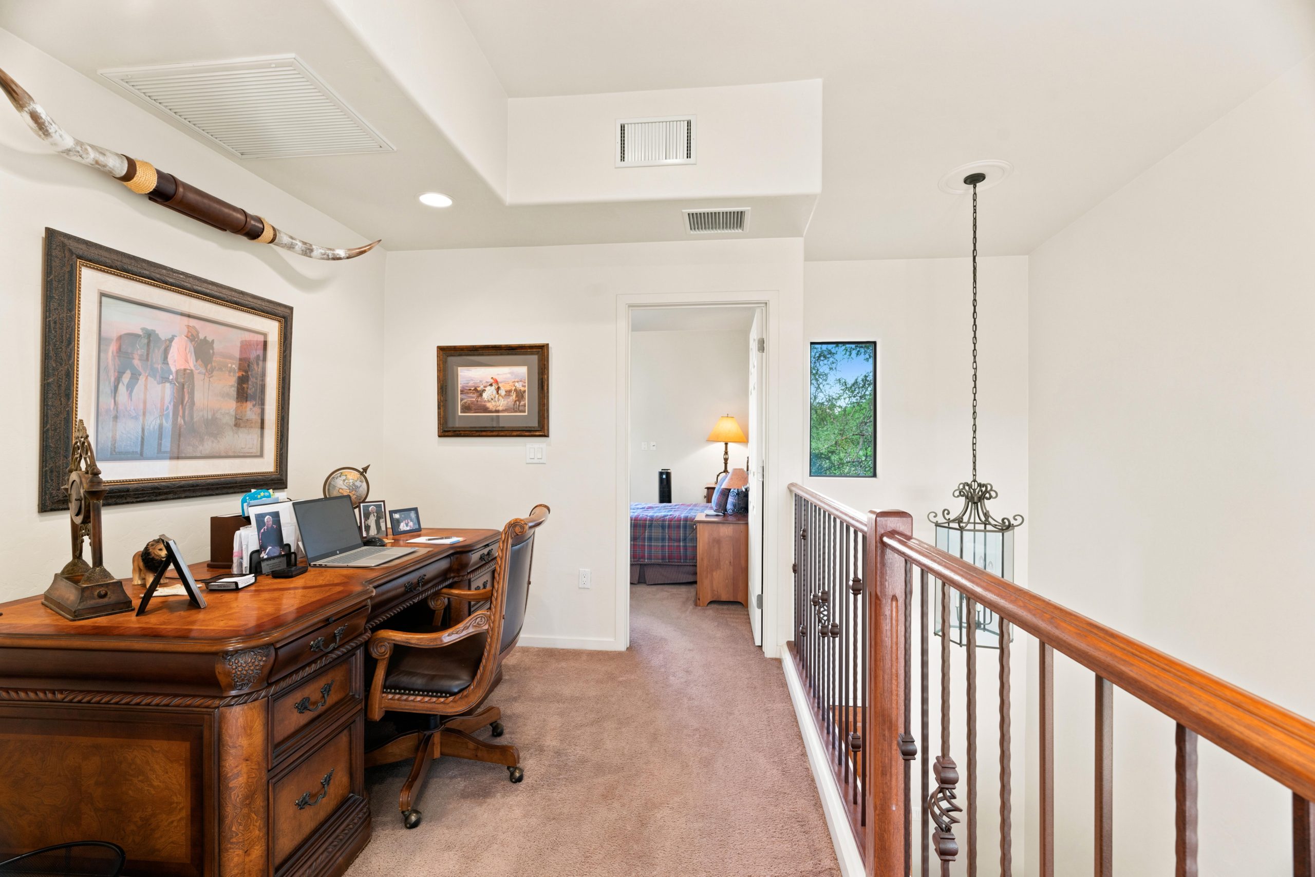 Upstairs office nook